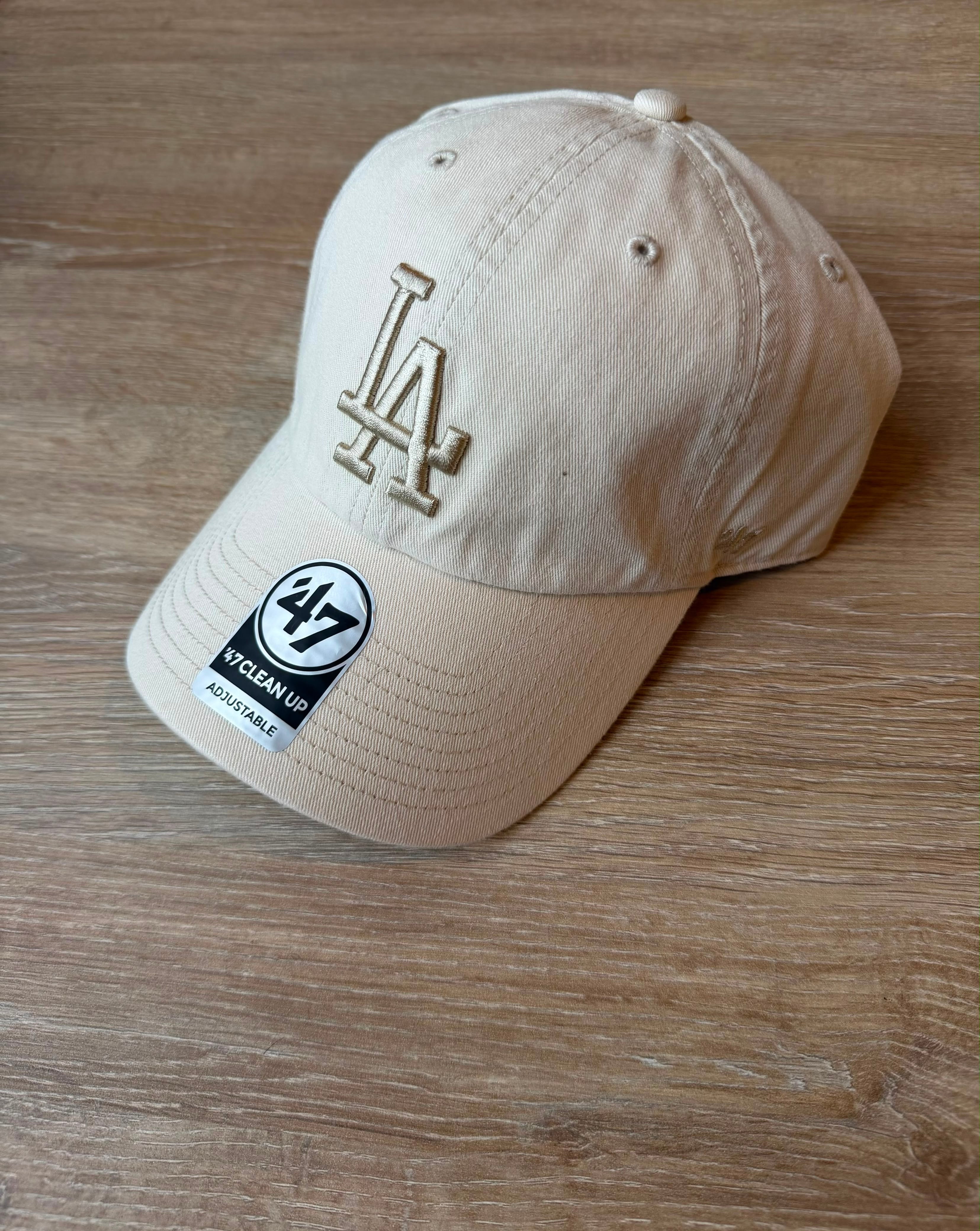 Gorra 47 Clean Up LA Dodgers Beige