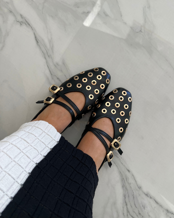 FLATS NEGRAS & DORADO