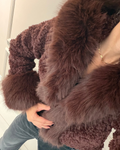 CHAQUETA PELUDA CAFÉ