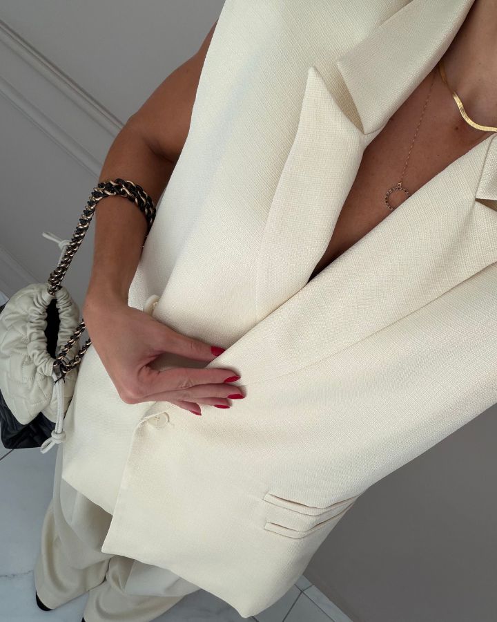SET CHAL+PANT BEIGE