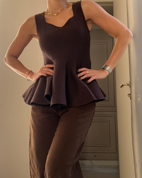 BLUSA BOLERO CHOCO