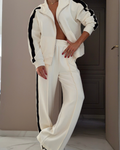 CONJUNTO SUDADERA RAYA NEGRA
