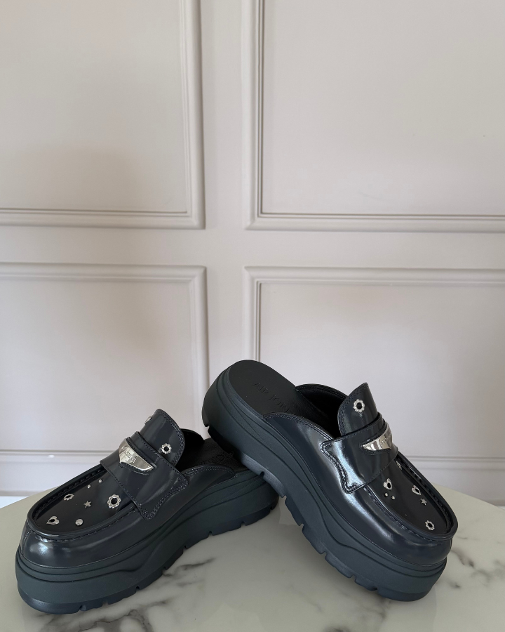 MULES JORDAN METALLIC