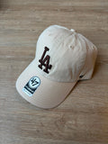 Gorra 47 Clean Up LA Dodgers Crema Logo Café