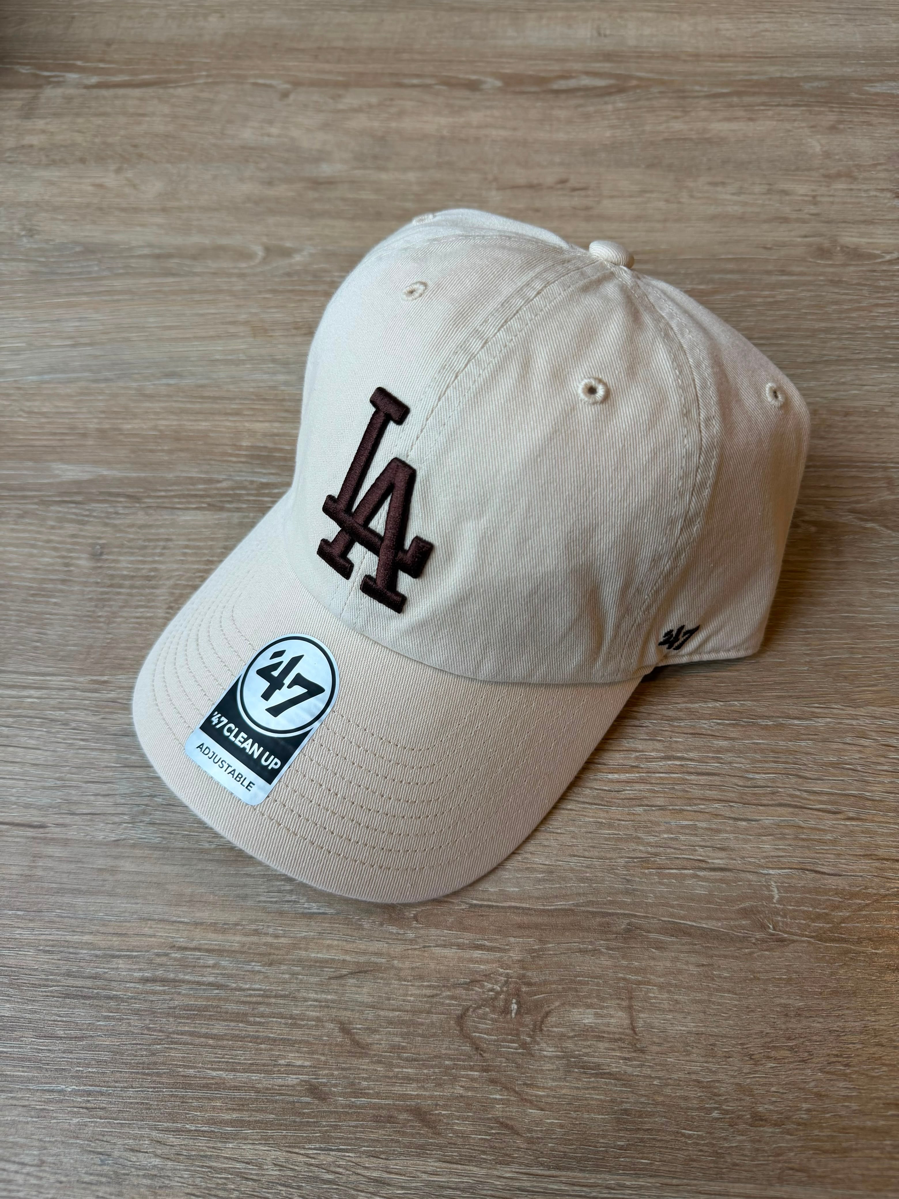 Gorra 47 Clean Up LA Dodgers Crema Logo Café