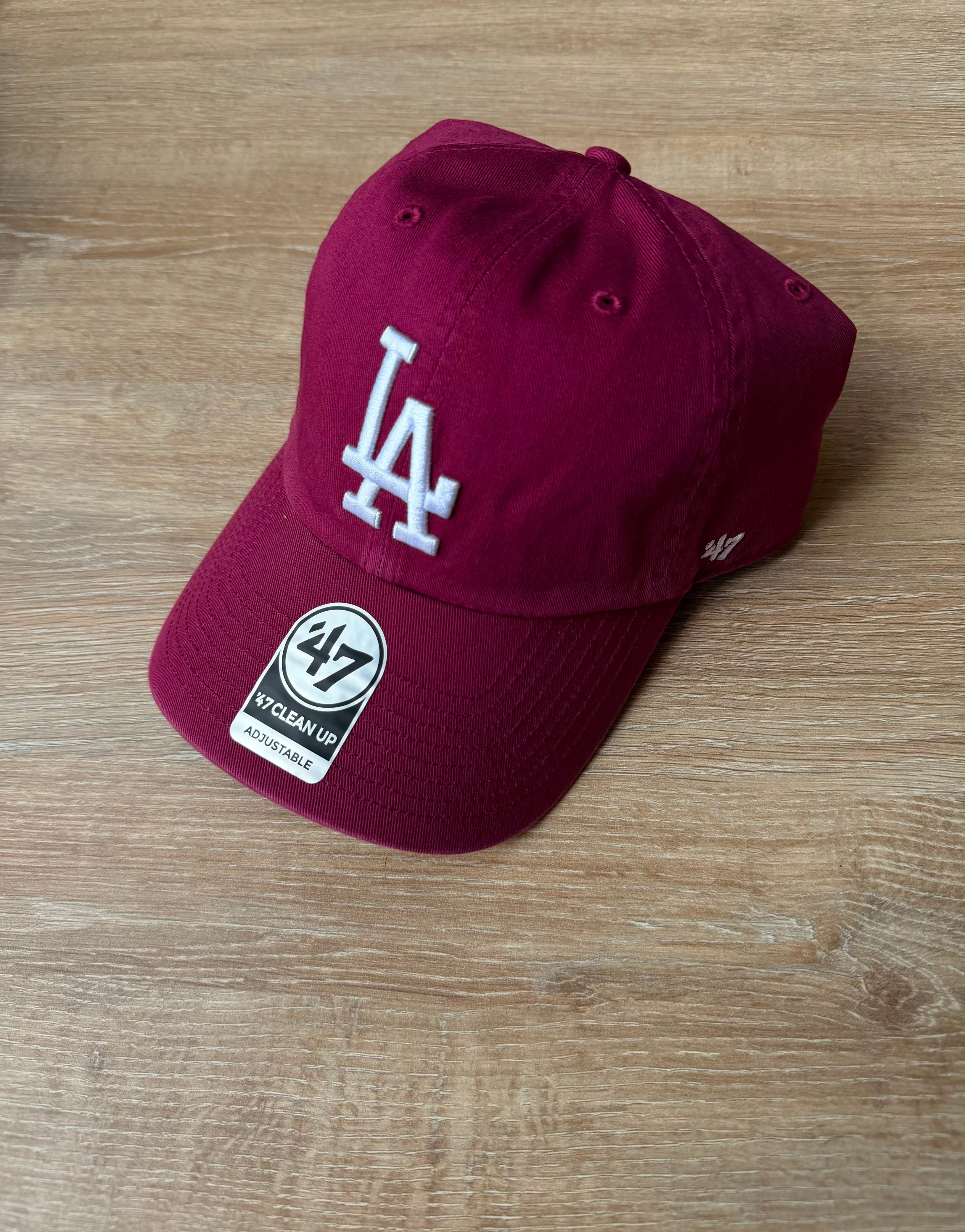 Gorra 47 Clean Up LA Dodgers Rojo Vino