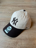 Gorra 47 Clean Up NY Yankees Crema y Café Chocolate