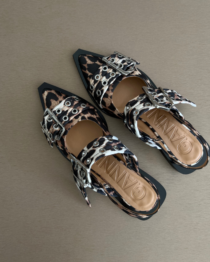 FLATS GANNI ANIMAL PRINT
