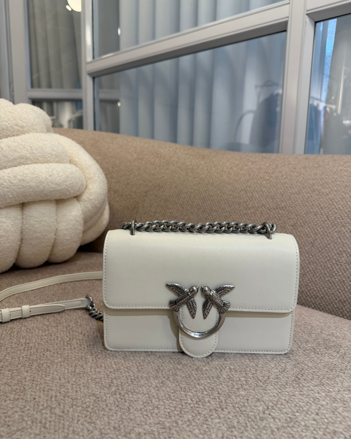 PINKO BEIGE PEQUEÑO & PLATEADO