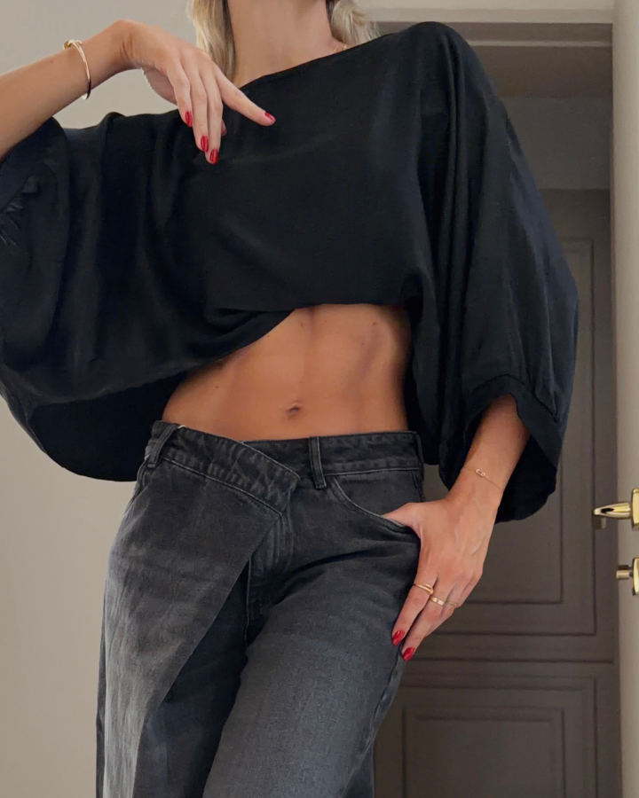 BLUSA SEDA PAÑO